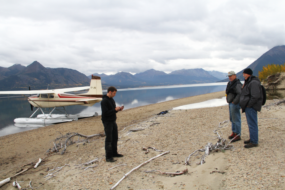 Float plane on Lake Bennett, Yukon