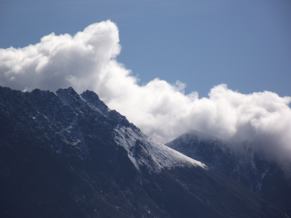 Peaks above Tutshi Lake, BC