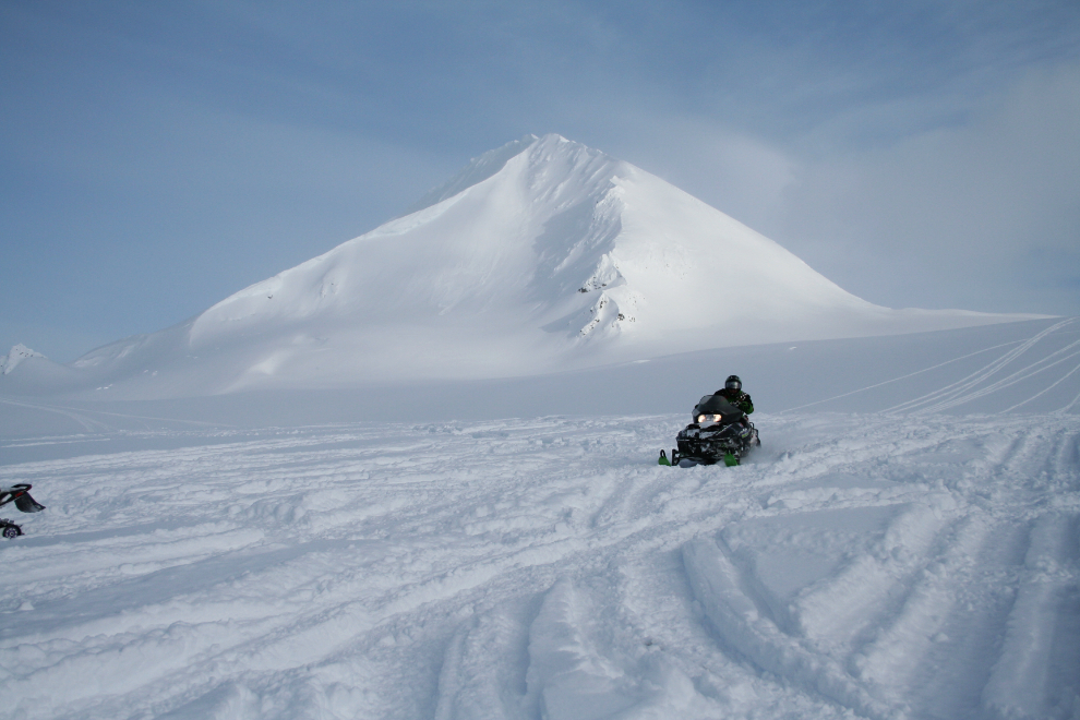 Snowmobiling in the Haines summit area