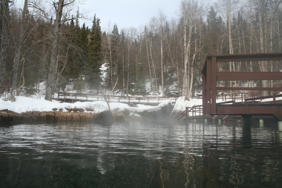 Liard Hot Springs in March