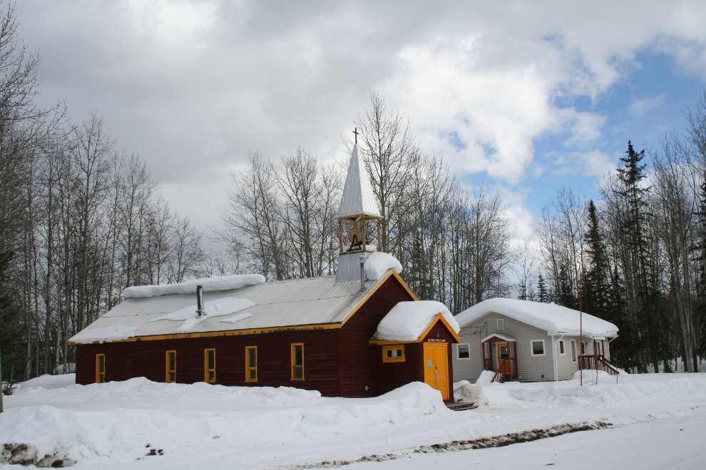 Holy Family Church in Lower Post, BC
