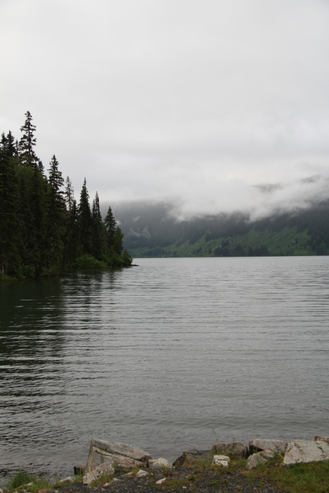 Rainy morning at Meziadin Lake Provincial Park