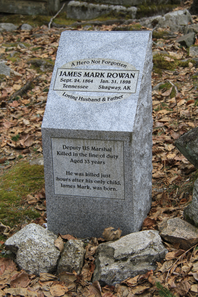 James Mark Rowan, a Deputy United States Marshal who was shot in a Skagway theatre while attempting to resolve a dispute in 1898.