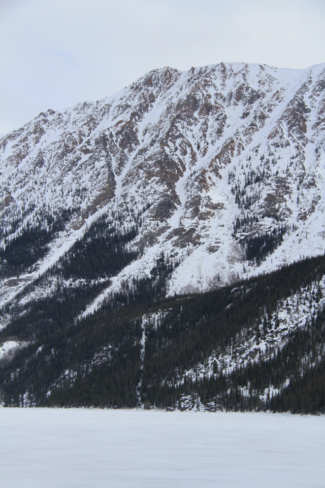 The BC/Yukon border along the South Klondike Highway