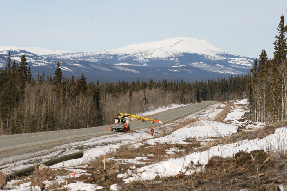 New power line being built along the South Klondike Highway