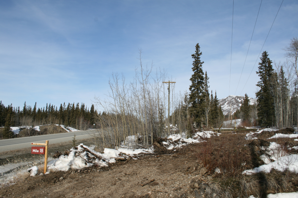 New power line being built along the South Klondike Highway