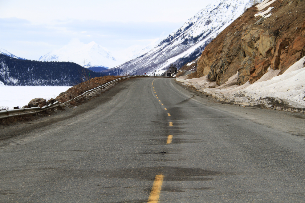 A punctured oil pan along the South Klondike Highway