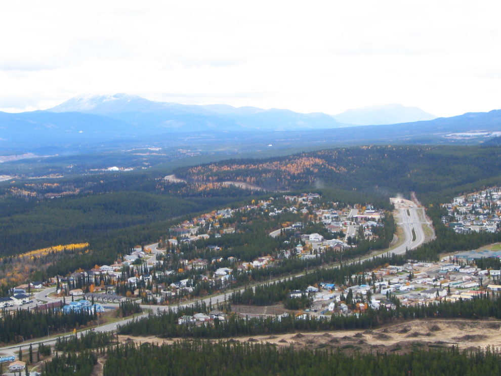 A helicopter view of the Granger and Arkell subdivisions at Whitehorse