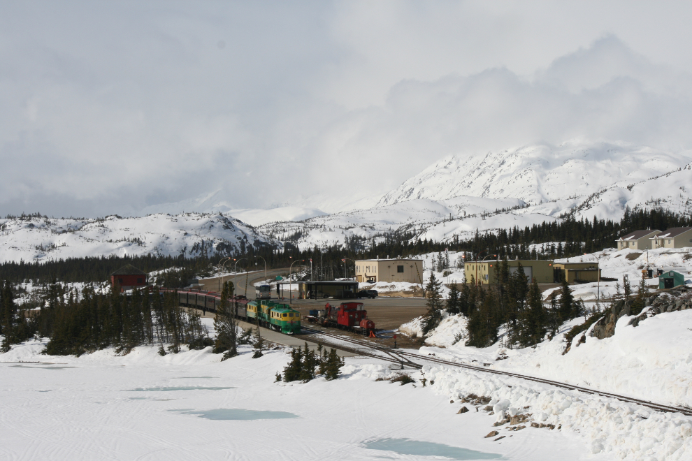 The WP&YR railway at Fraser, BC