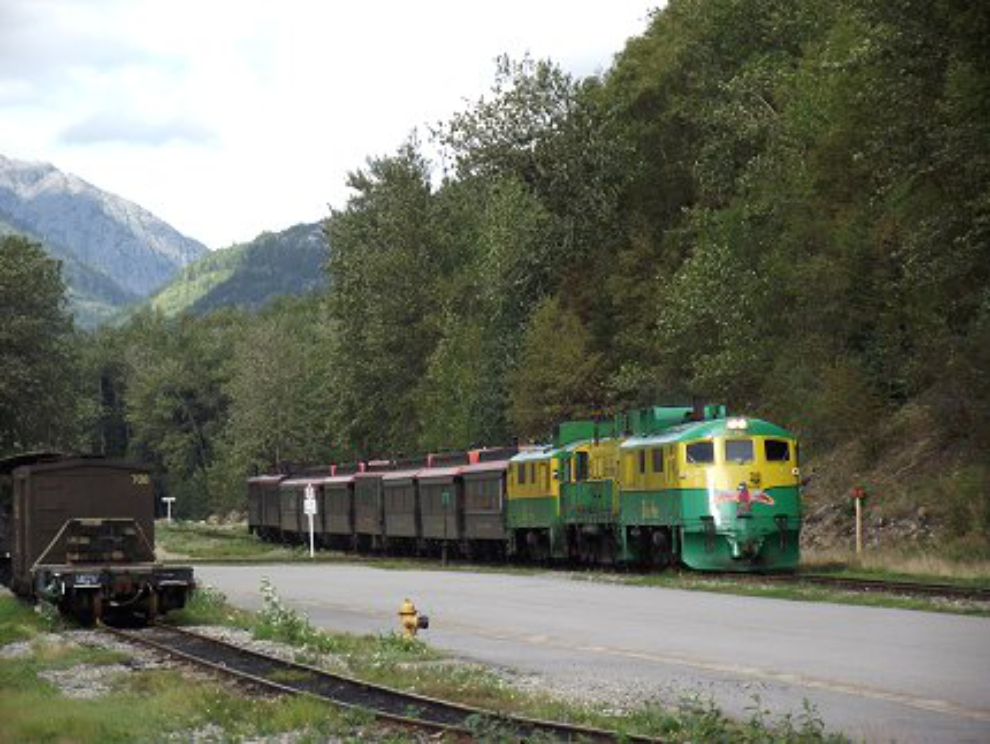 WP&YR train at Skagway