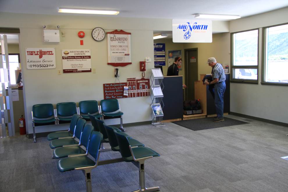 Air North counter at Dawson Airport (YDA)