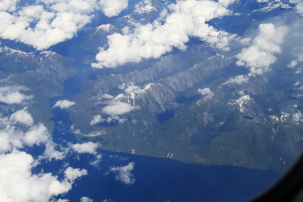 Misty Fiords National Monument from 37,000 feet