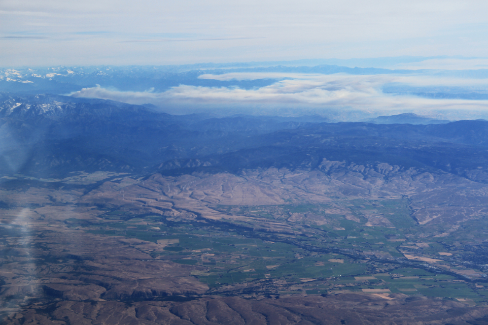 Aerial view of the Carlton Complex and Chiwaukum Creek fires