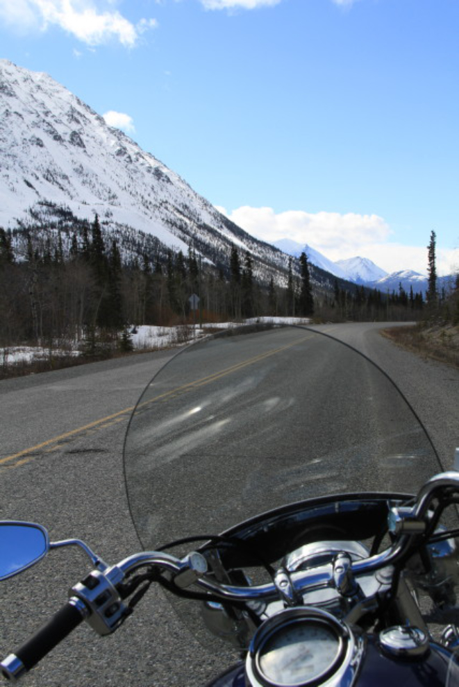 Tagish Road, Yukon, by motorcycle