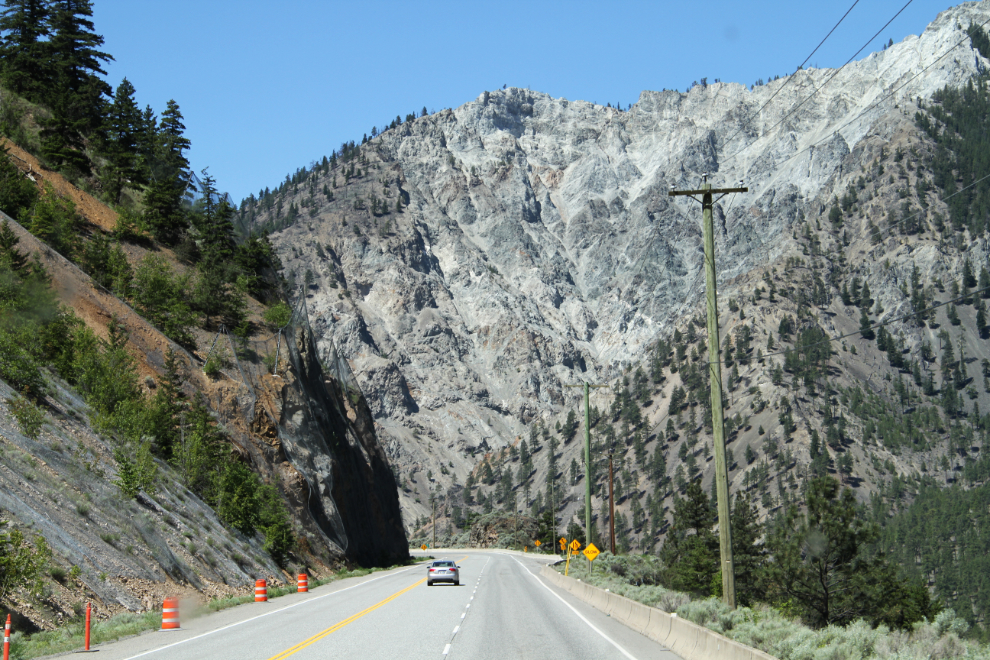 Southbound on Highway 1 north of Lytton, BC 