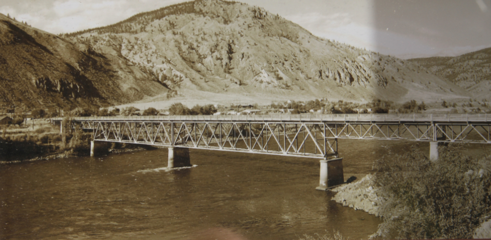 The old one-lane bridge at Spences Bridge, BC