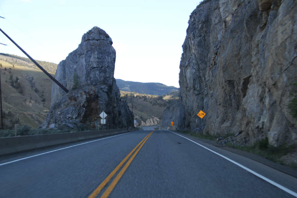 This is one of the very few rock cuts of this type that remains along the Thompson/Fraser Canyons section of Highway 1.