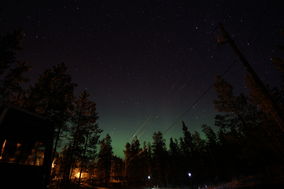 The aurora borealis at Whitehorse