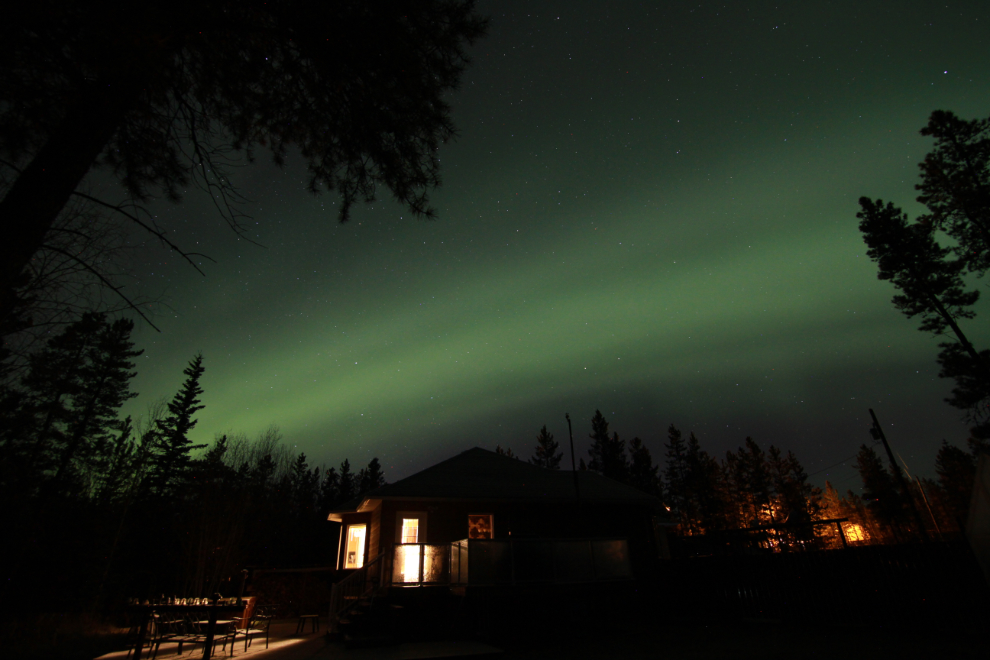The aurora borealis over my home outside Whitehorse, Yukon