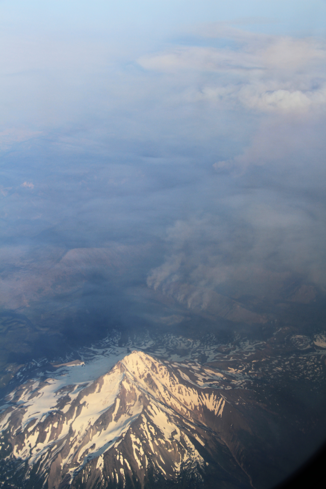 Aerial view of forest fires in Oregon