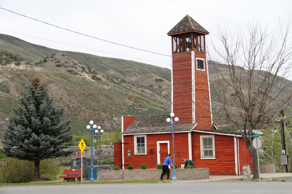 The historic fire hall in Ashcroft, BC