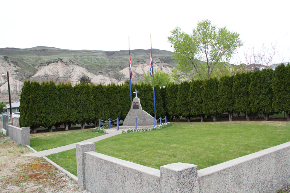 Veterans memorial in Ashcroft, BC