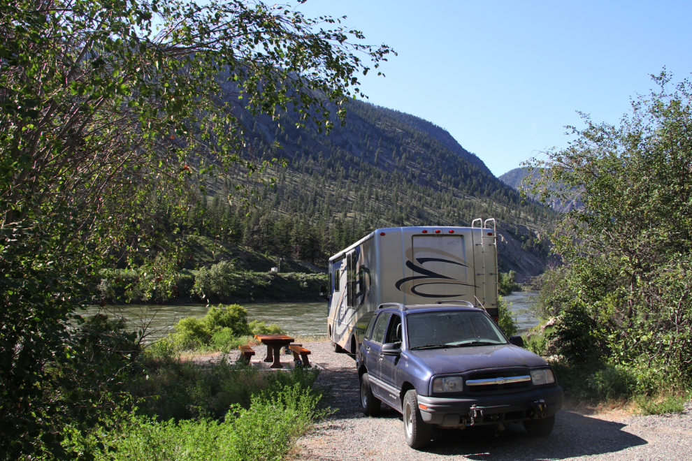 RV at Gold Pan Provincial Park, BC