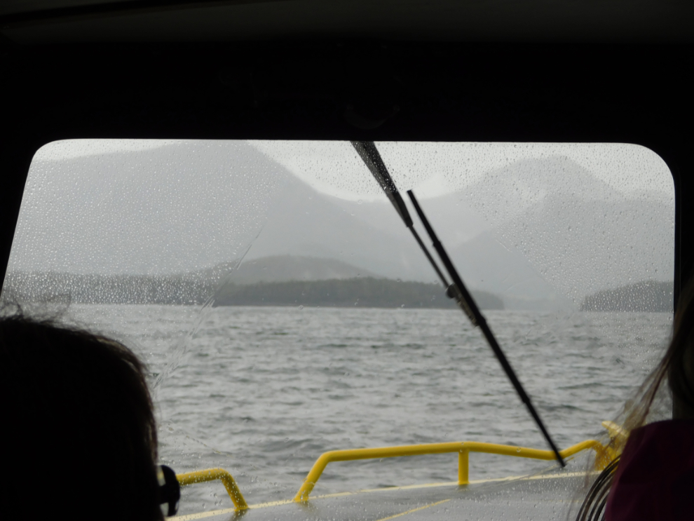 A rainy boat tour day out of Tofino, BC