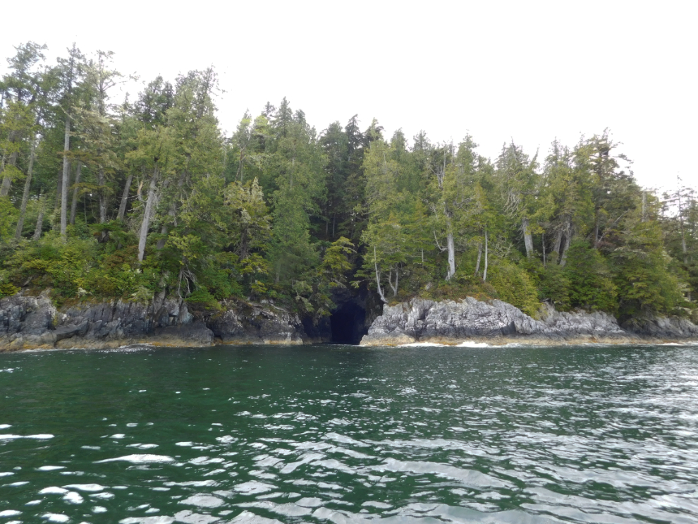 A sea cave on Openit Peninsula, BC