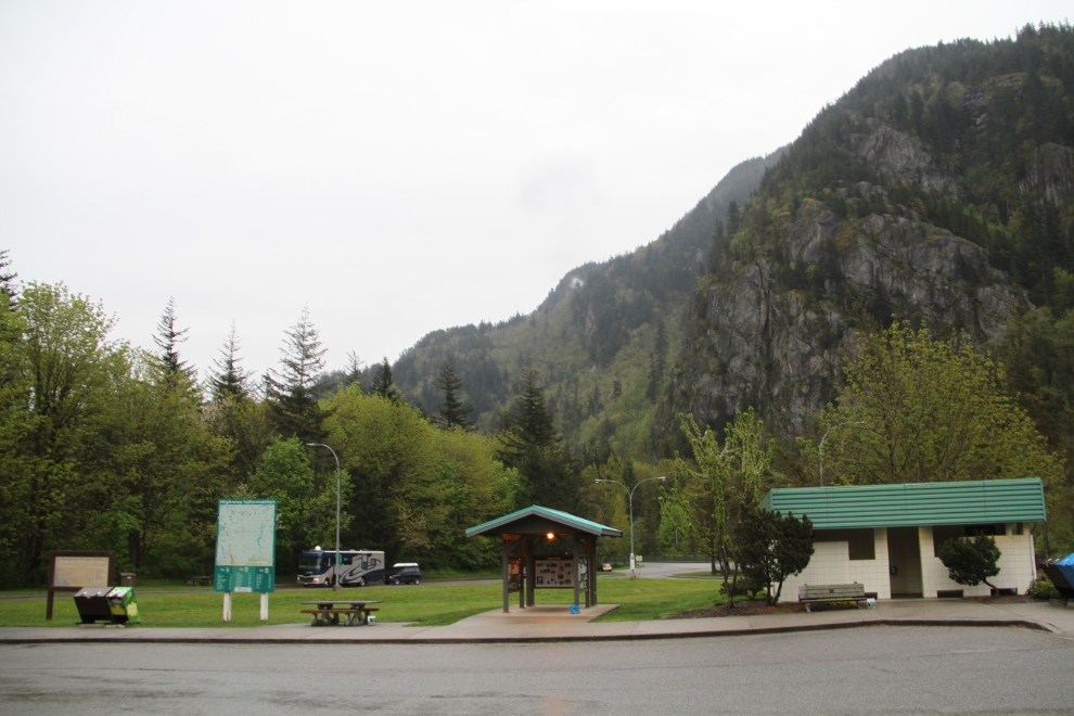 Hunter Creek Rest Area on Highway in the Fraser Valley