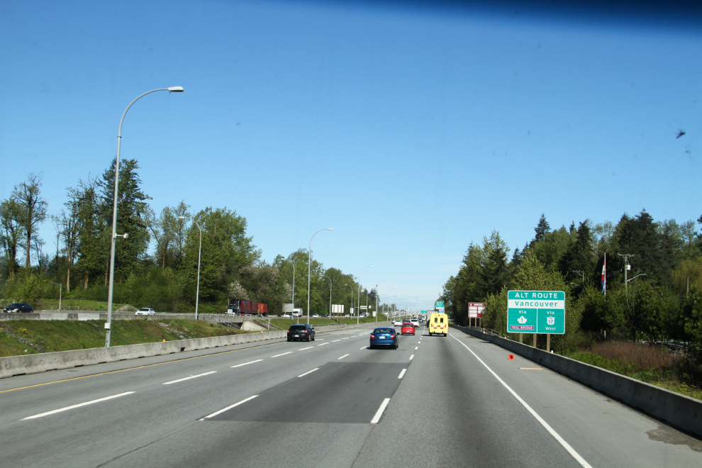 Highway 1 in the Fraser Valley