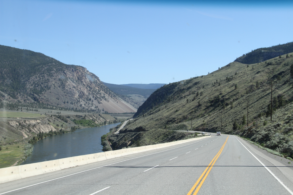 Southbound on Highway 1 along the Thompson River