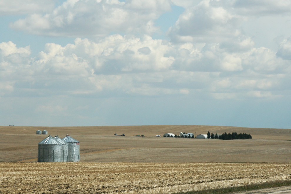 Along Alberta Highway 9 west of Drumheller