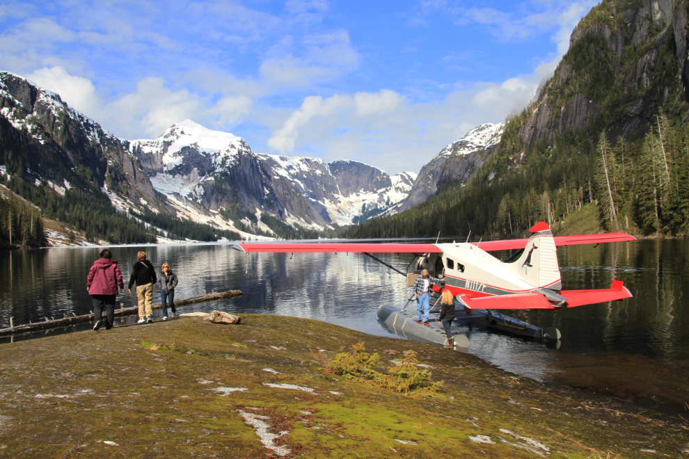 With our Beaver float plane in Misty Fjords