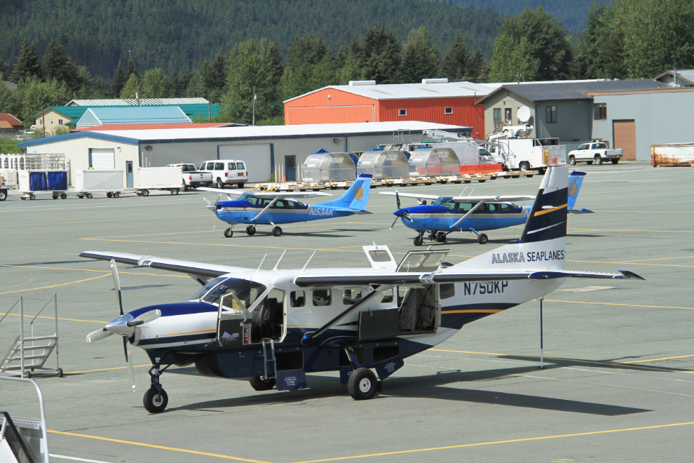 Small planes at Juneau airport