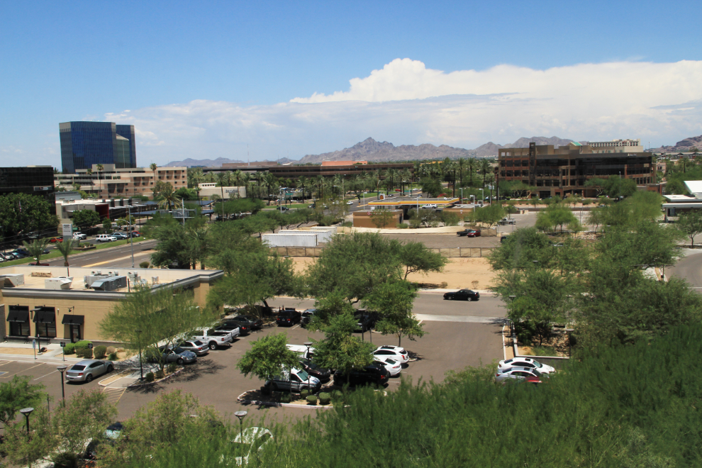  View from the Aloft Phoenix Airport Hotel, Arizona