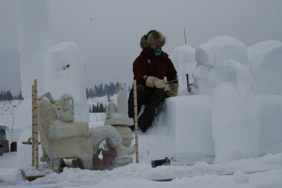 Yukon Sourdough Rendezvous snow carving
