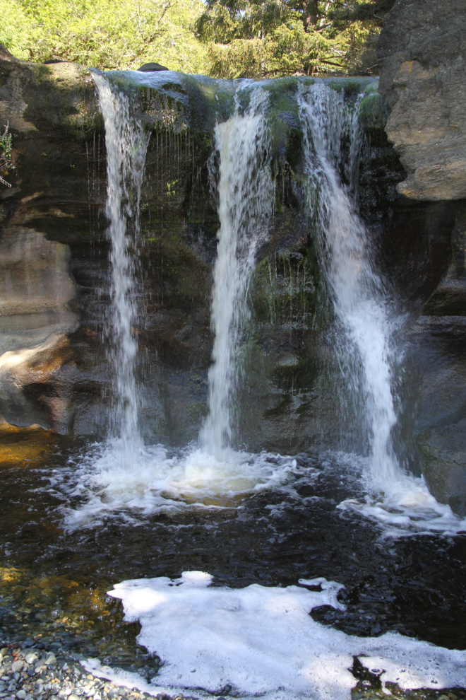 Waterfall on Sandcut Beach, BC