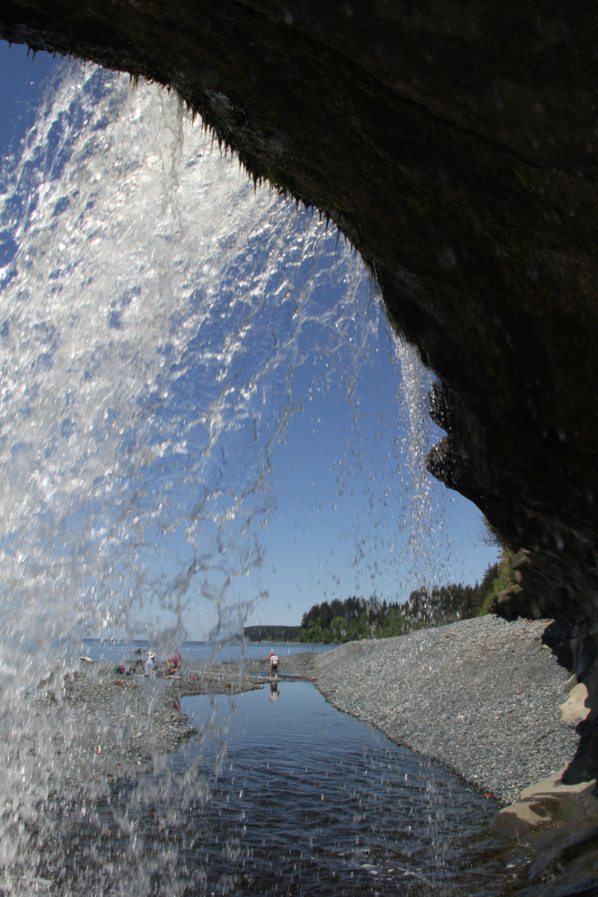 Waterfall on Sandcut Beach, BC