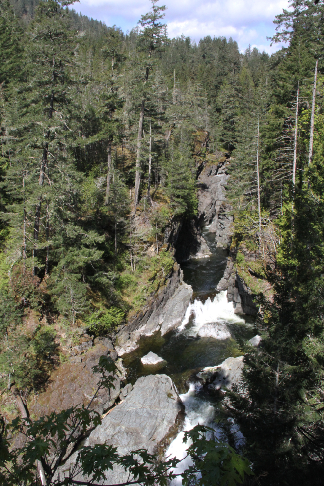 Waterfall at Sooke Potholes