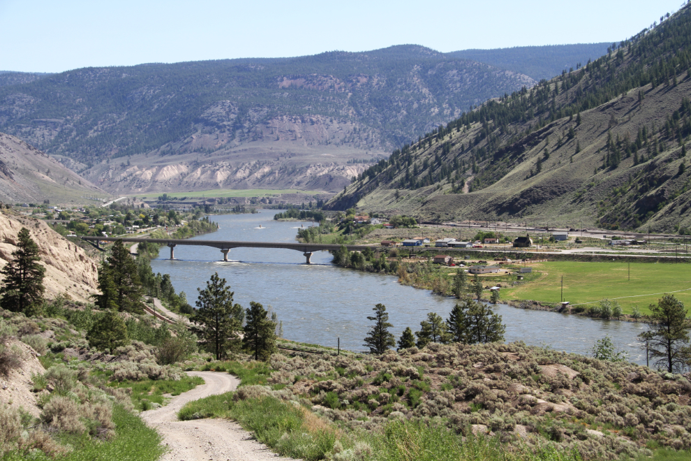 View of Spences Bridge from the Murray Creek Road
