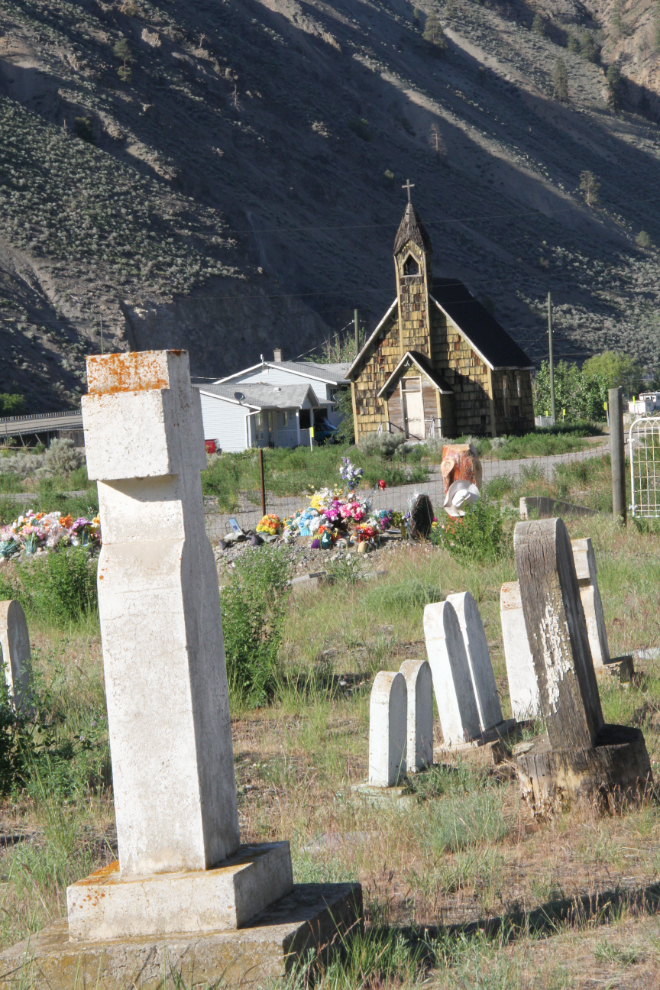 The cemetery and church at Spences Bridge, BC