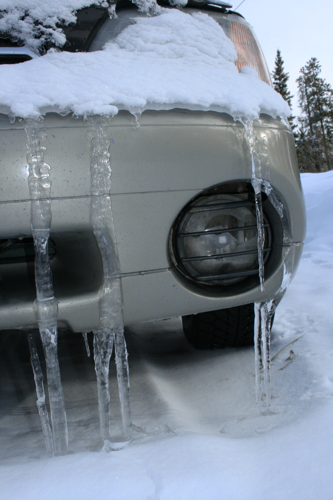 My iced-up Subaru Outback