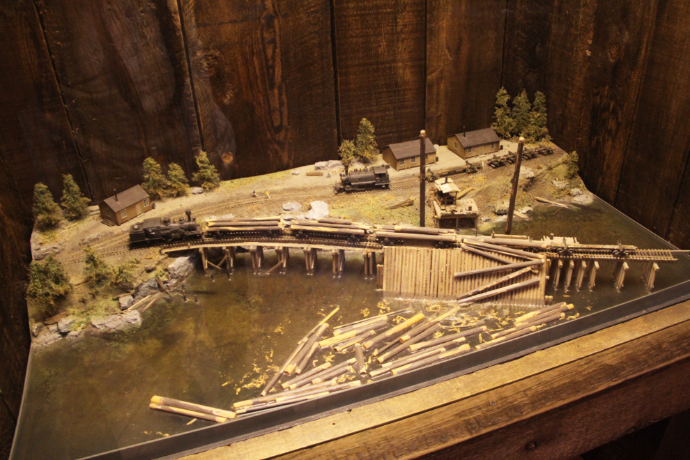 Logging railway model at the Royal British Columbia Museum