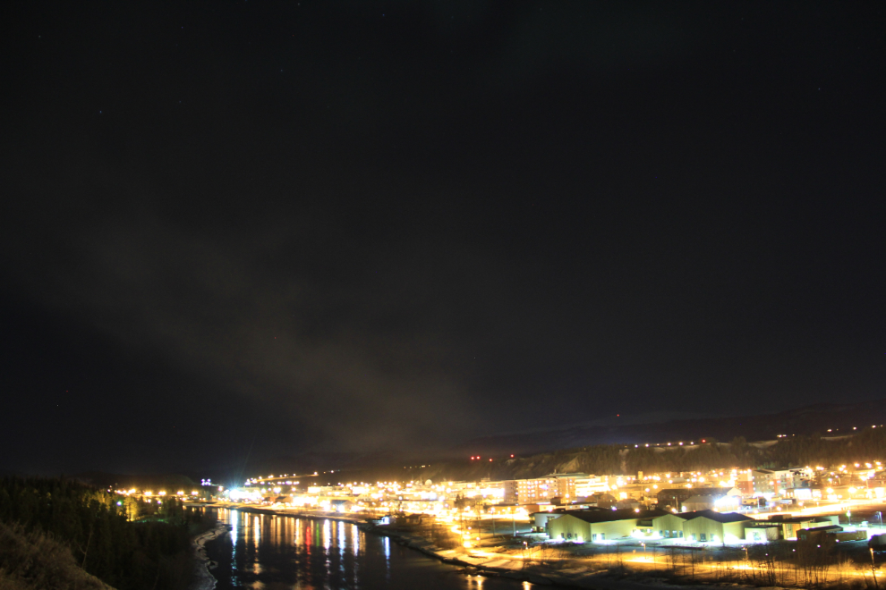 Whitehorse, Yukon, at night