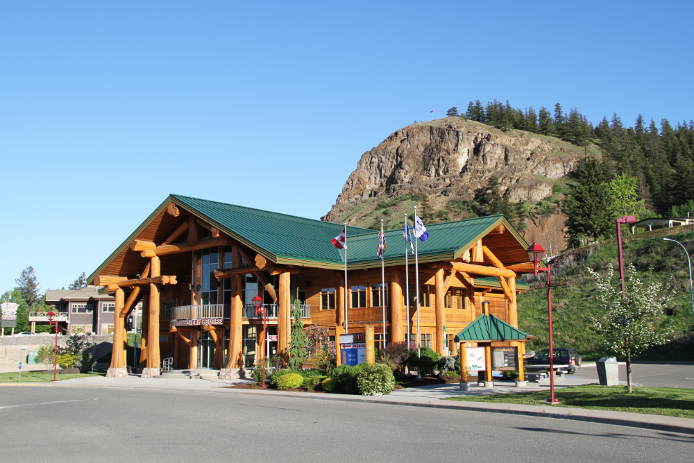 The log Visitor Centre in Williams Lake, BC