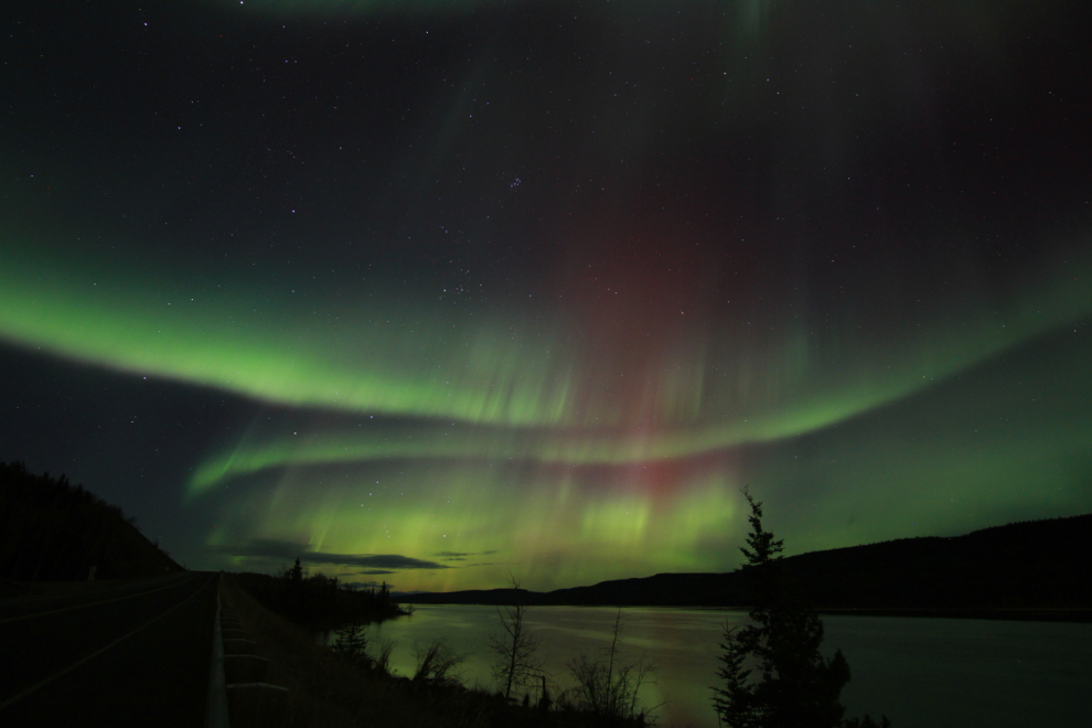 Aurora borealis at Whitehorse, Yukon