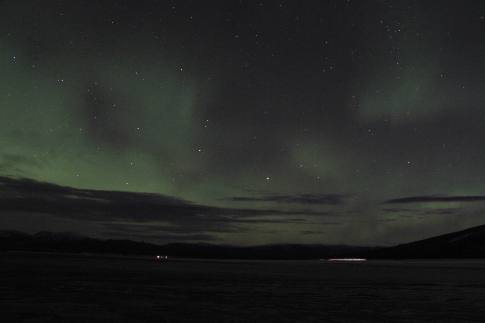 Kluane Lake, Yukon, at night
