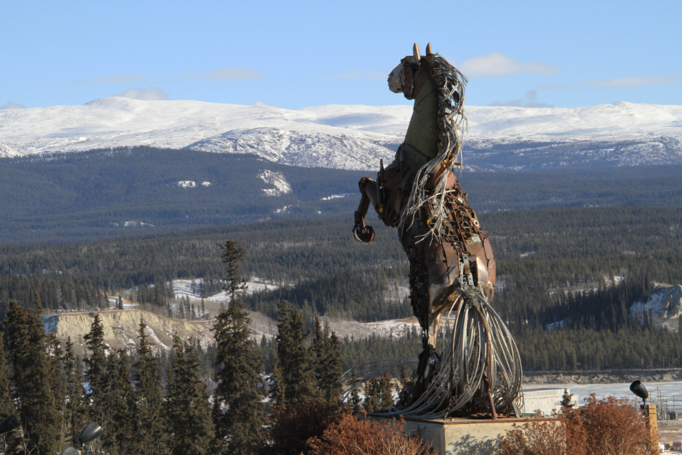 The Whitehorse Horse sculpture