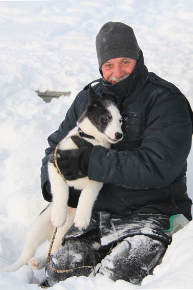  Meeting a former foster puppy in Dawson City